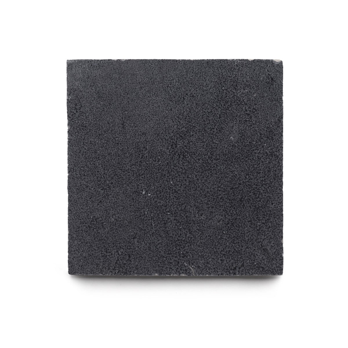 A square Slate Grey 4x4 tile by vendor-unknown with a rough, matte surface is displayed against a white background.