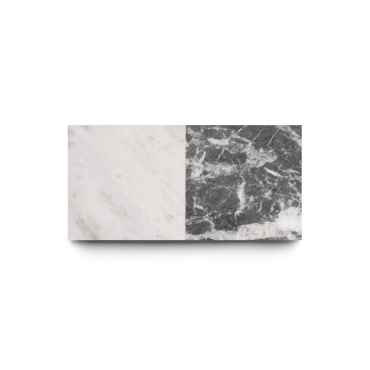 Carrara + Grigio Carnico 6x6, Sample