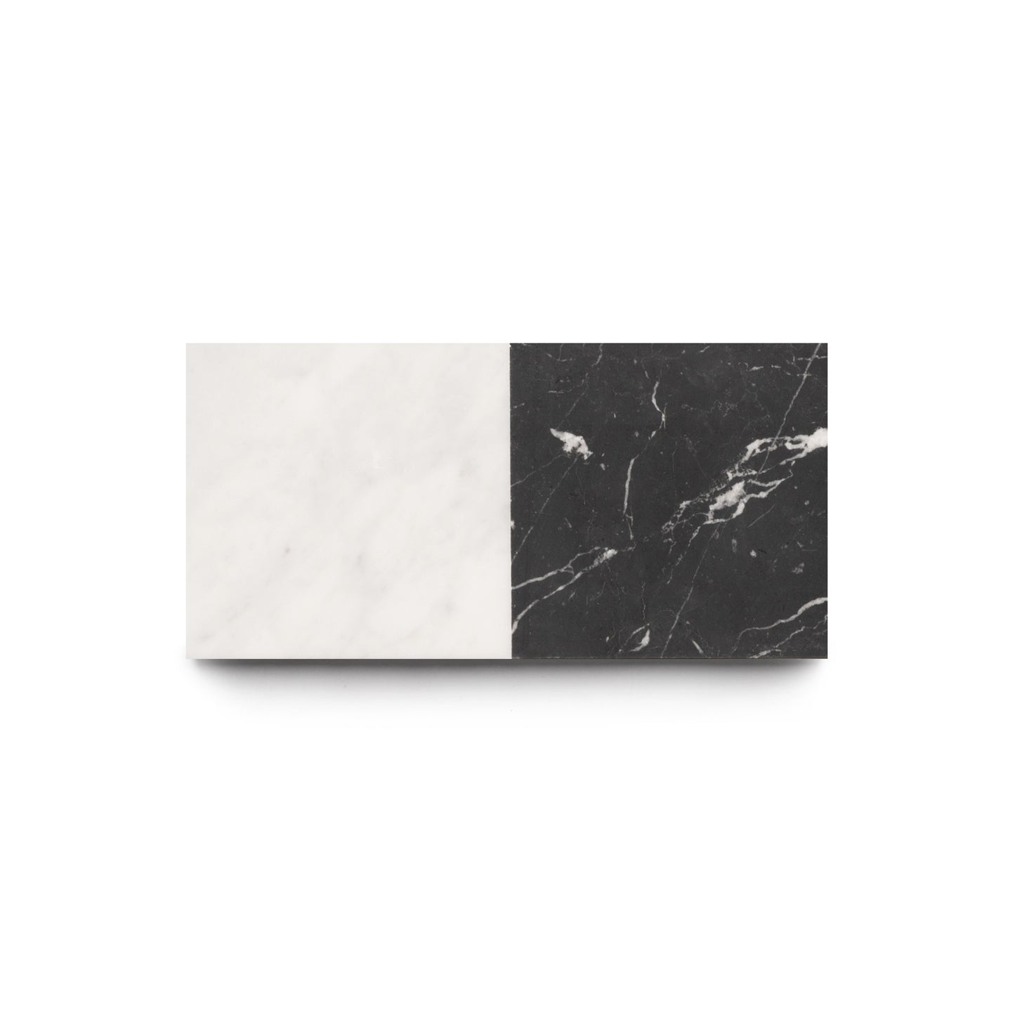 Carrara + Nero Marquina 6x6, Sample