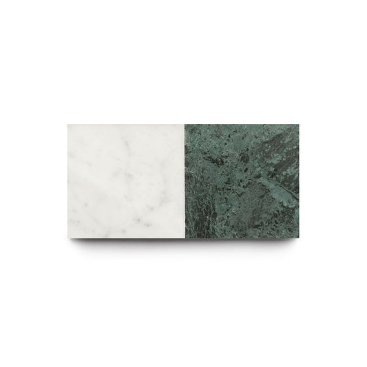 Carrara + Verde Alpi 6x6, Sample