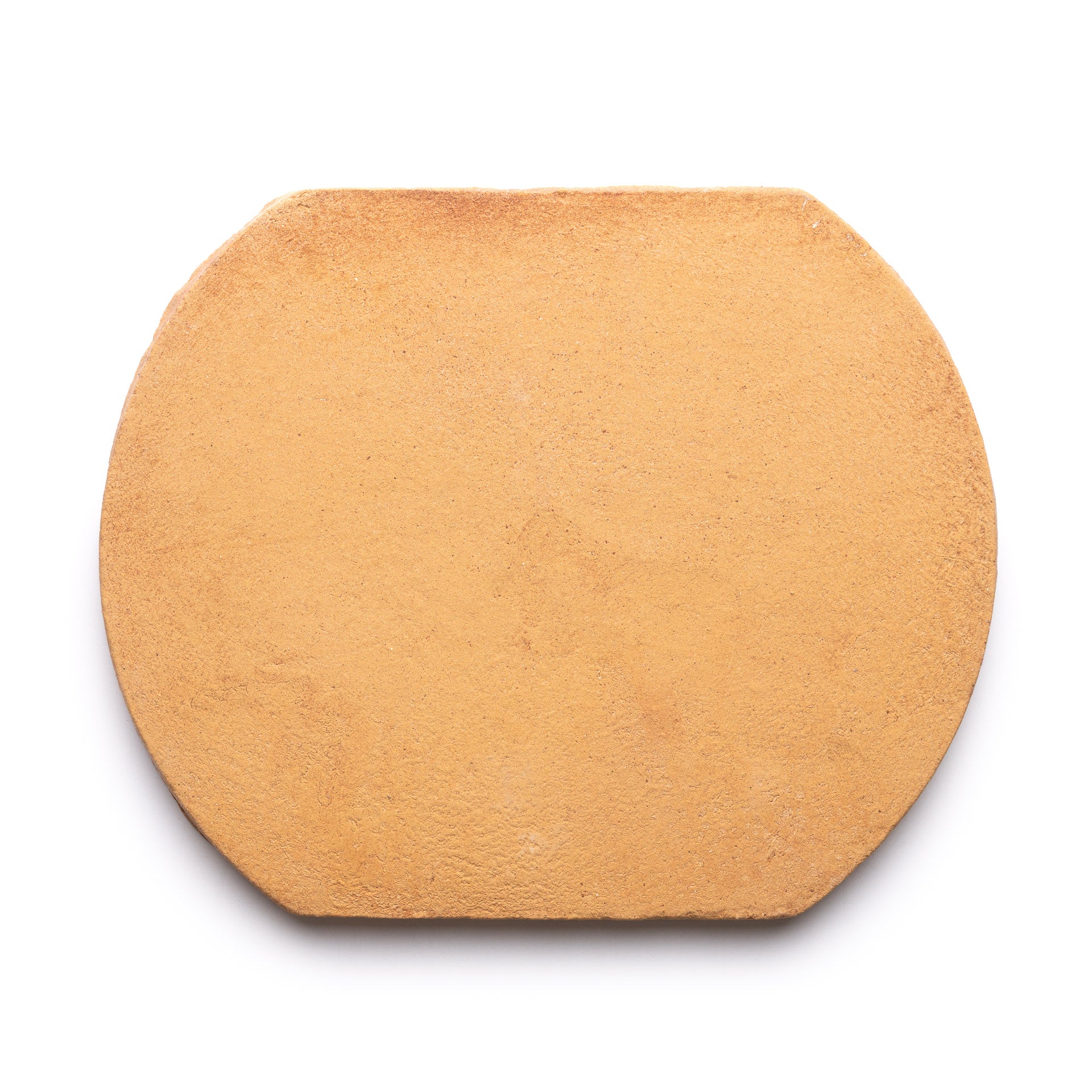 A single Oaxaca + Adobe tile by Zia Tile, in light brown with rounded edges, is shown on a white background.