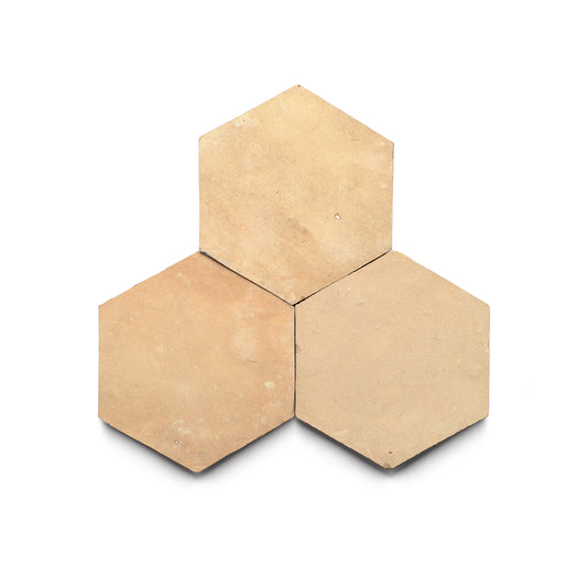 Unglazed Natural Hex